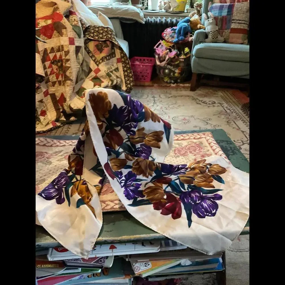 J.G. Hook Floral Scarf - Elegant Silk Blend